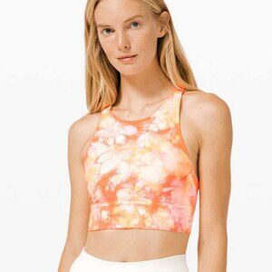Shibori Grapefruit lululemon energy high neck LL bra